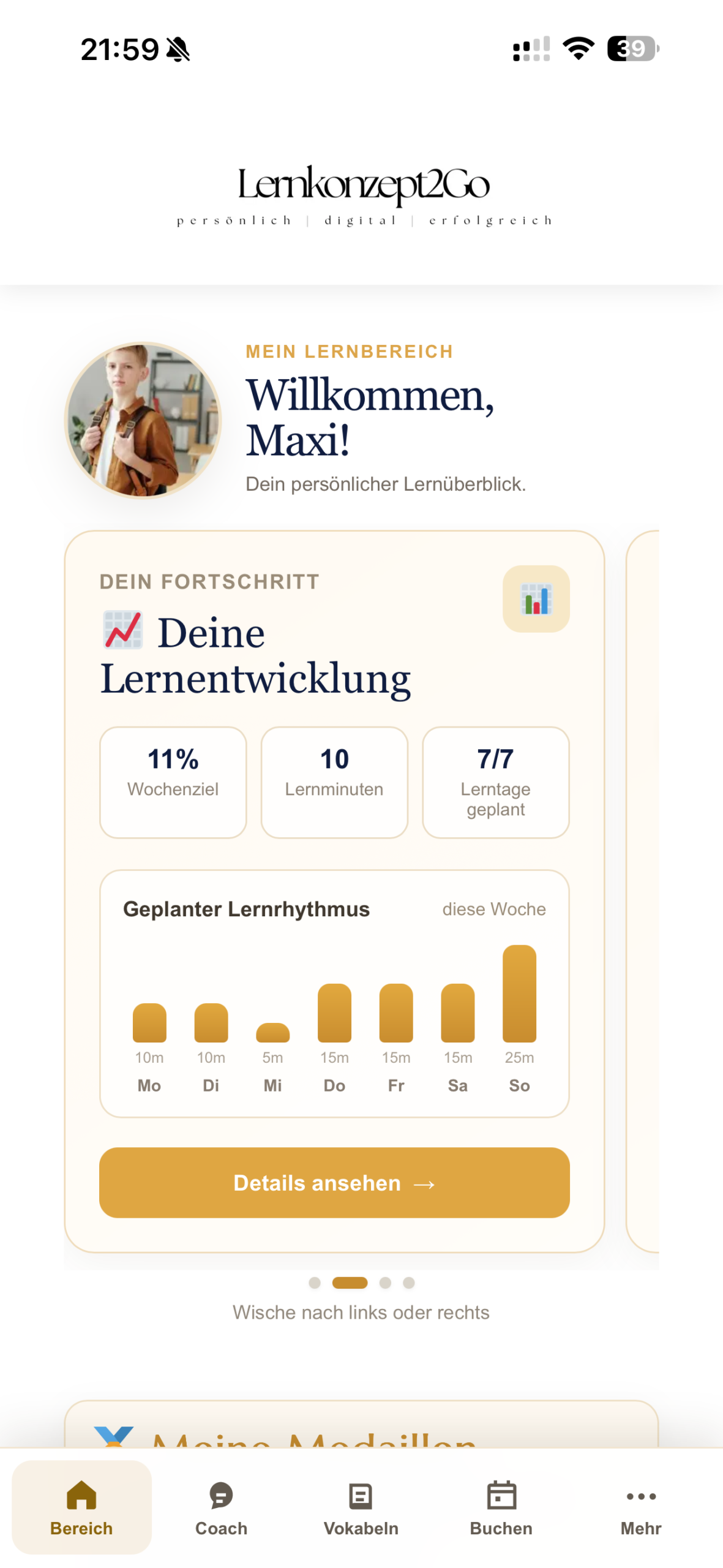 Lernkonzept2Go auf dem Smartphone